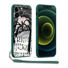 Coque iPhone verte Stranger Things Mind Flayer et mur alphabet
