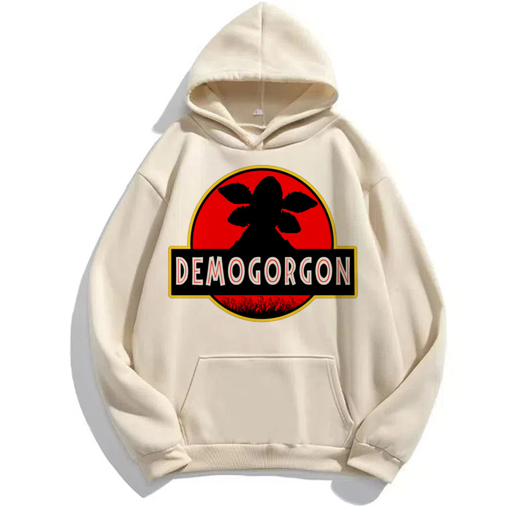 Pull beige Stranger Things Demogorgon Park vu de face