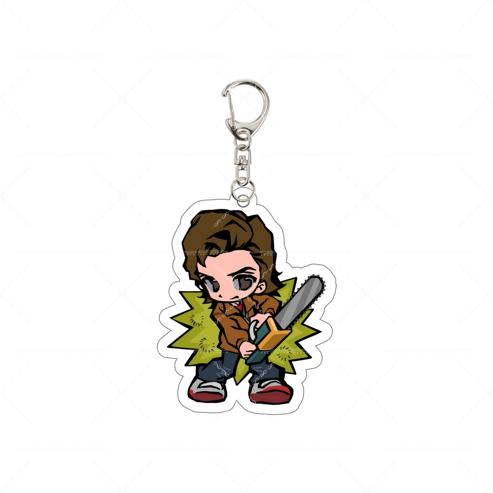 Porte-clés chibi 6 cm Stranger Things Eddie Munson guitare vu de face