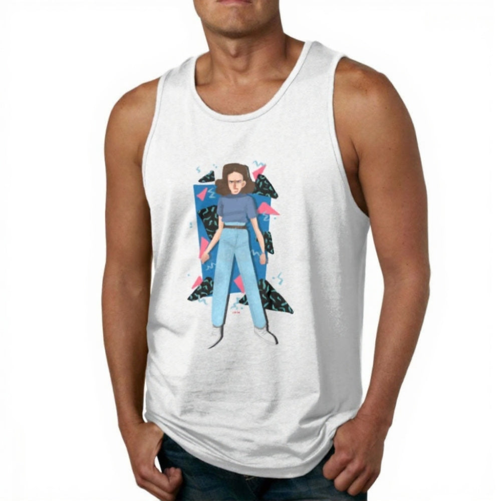 Débardeur Stranger Things portrait d'Onze – coloris Blanc