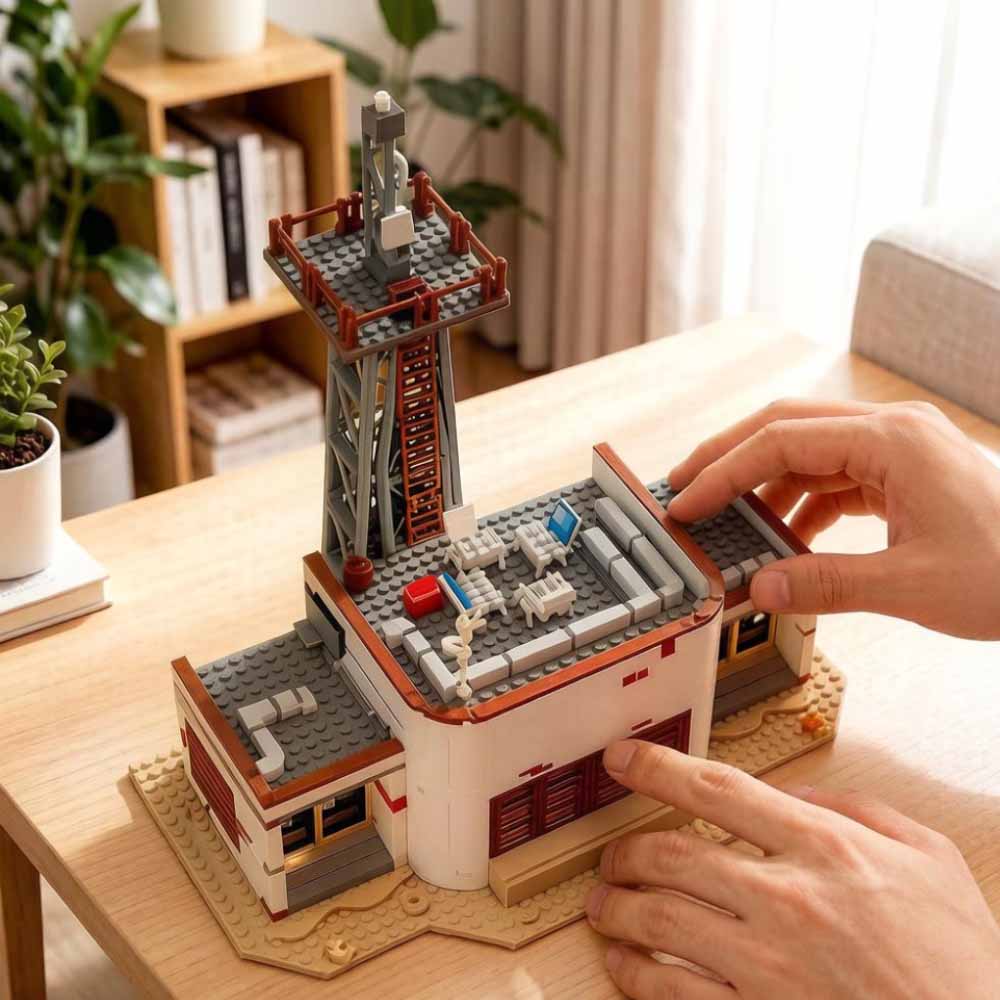 Station de radio WSQK Stranger Things à construire 1309 pièces – visuel 3